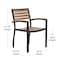 Flash Furniture Indoor/Outdoor Faux Teak Patio Chairs, PK2 2-XU-DG-HW6006-GG - alternate 7